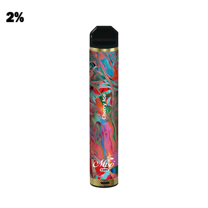 Miso Camo 2200Puffs Colorful Disposable vape Mesh Coil E cigarette Pod kit with AirFlow Control